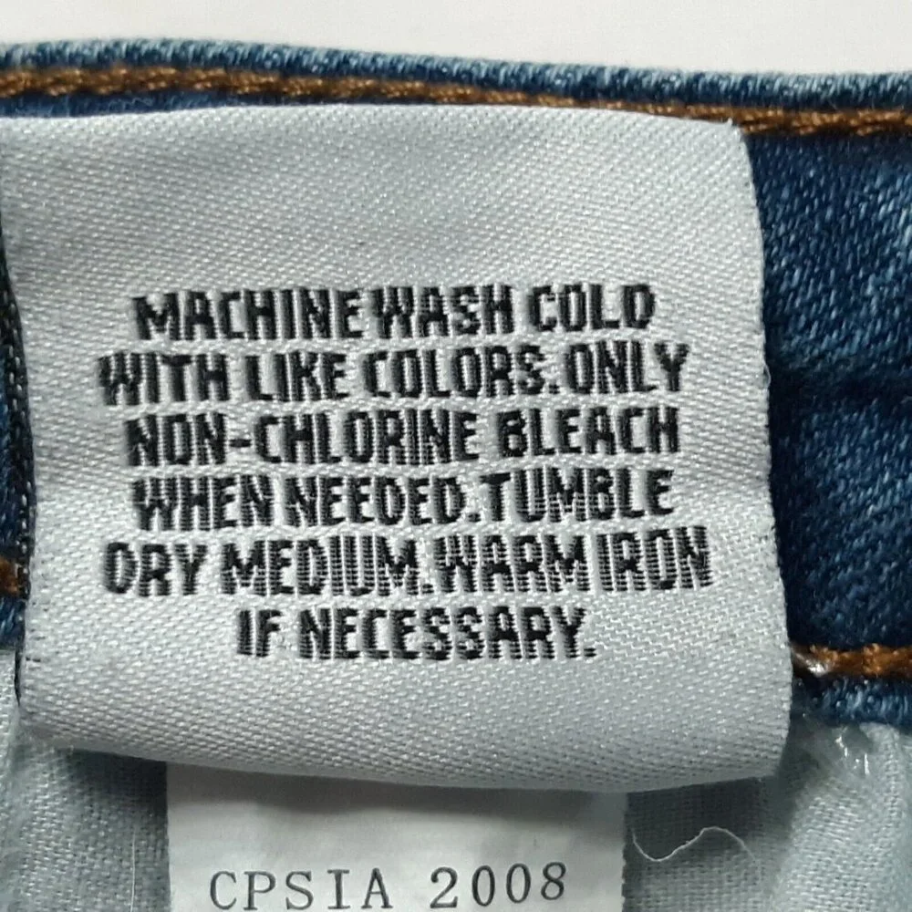 Hudson Jeans Girls 10 Blue Straight Leg Stretch Medium Wash 22 in Inseam‎
